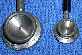 Picture of Different Sized Stethoscope Bells